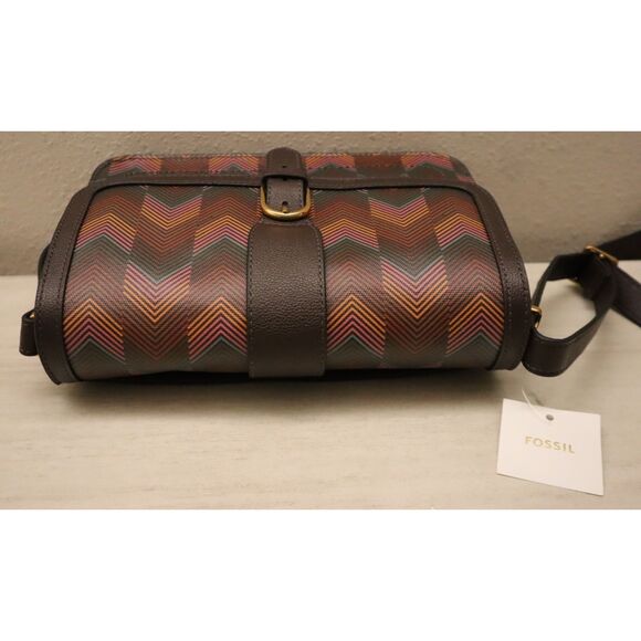 Fossil ZB11089998 Harlow Multi Print Zoey Large Flap Crossbody Bag Purse - Picture 10 of 16